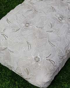 Tissu en dentelle à sequins brodés de perles pour Abaya, Kaftan, vêtements de mode, textile personnalisé, exportateur en gros - Product Image 2