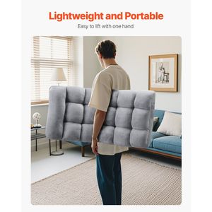 Sillón Plegable de Espuma Reciclada, 14 Posiciones Ajustables, Silla Multifuncional para el Suelo con Respaldo para Juegos - Product Image 5