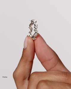 Bagues de mariage à taille mixte de 4 mm en or massif 14K 18K, diamants de laboratoire multi-formes, bagues éternité et solitaires empilables, bijoux fins en gros - Product Image 5