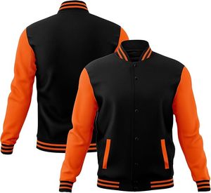 Chaqueta Varsity Personalizada 100% Poliéster, Mangas Largas, Transpirable, Impermeable, de Secado Rápido, con Frente de Punto, Color Personalizado, Primavera - Product Image 4
