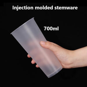 Gobelets jetables en PP de 90 mm pour thé au lait et bubble tea, transparents, avec options d'impression numérique par transfert thermique pour cafés et restaurants (vente en gros) - Product Image 3