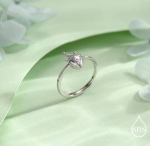 Anillo de Corazón Anatómico de Plata de Ley, Acabado en Plata u Oro, Anillo de Corazón Real Ajustable, Estilo Gótico, Joyería de Halloween - Product Image 2