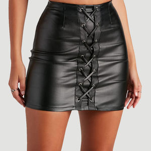 Jupes en cuir de vachette pour femmes, jupes en cuir pour femmes grandes tailles, jupes décontractées d'extérieur, mini-jupes vintage pour femmes, cuir véritable, vêtements d'été - Product Image 3