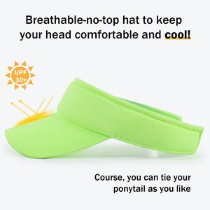 Visera Personalizada Unisex, Gorra Deportiva Ajustable con Protección UV, Ligera, para Correr, Golf, Tenis, OEM - Product Image 2