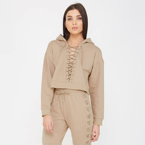 Sudadera Negra de Alta Calidad al por Mayor de 360g para Mujer, Diseño Único, Sudadera Transpirable de Última Tendencia - Product Image 3