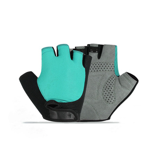 Genuine Leather Cycling Gloves PU Synthetic Leather Silicone Grip Non-Slip Butter Fly Mesh for Sports Shock Absorbing Riding - Product Image 3