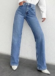 Women's Office <b>Boot</b> Cut Knee Length Denim Jeans-Mid Waist Eco-Friendly Daily & Weekend Wear - Product Image 6