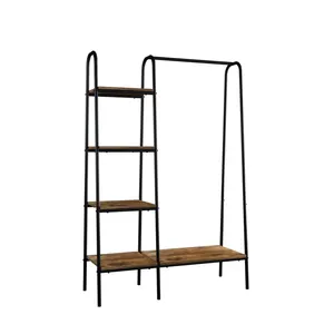 Heavy Duty Handmade Iron Garment Stand with Stable Base and Elegant Design Custom OEM Metal <b>Cloth</b> <b>Rack</b> Handmade for Hotels Apart - Product Image 2
