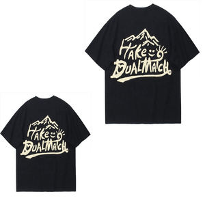 Camisetas de hombre de talla grande 100% algodón con estampado serigrafiado en relieve, de algodón/fibra de bambú, de Pakistán. - Product Image 1