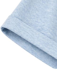 Camiseta Casual Personalizada Azul Cielo con Cuello en V para Mujer, Manga Corta, Mezcla de Algodón, Suave y Ligera, con Bolsillo, Cómoda para Uso Diario en Verano - Product Image 6
