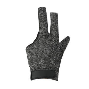 Guante de Snooker Personalizado Transpirable de Tres Dedos, Nailon Ligero y Elástico, Control del Taco, Unisex, para Juego de Billar, Negro - Product Image 2