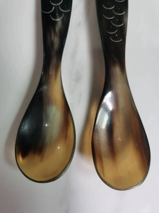 Cuchara de cuerno hecha a mano de cuerno natural de búfalo, último diseño, decoración para el hogar, soportes para cucharas y clips para ollas - Product Image 3