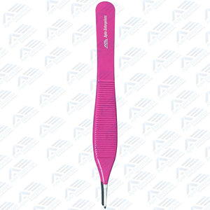 Surgical Tool with Plastic Clamp and Serrated <b>Clip</b> for Dressing Stainless Steel Tissue Forceps Manual Power - Product Image 4
