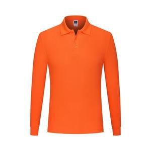 Polo pour homme en polyester de haute qualité, personnalisable avec logo, 100 % coton, manches longues, imprimé, broderie 3D, pour le golf, modèle vierge - Product Image 3