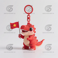 Llavero de Silicona Ecológico Personalizado con Diseño de Bandera del Día de la Independencia de Vietnam en 3D, Impresión Digital sin Níquel, Popular