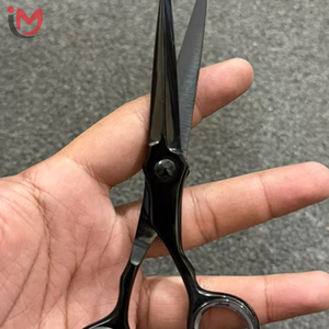 Ciseaux de coiffure professionnels en acier inoxydable, lame tranchante, pour droitiers, manche court, ciseaux de coupe de cheveux - Product Image 2
