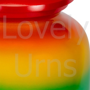Urna Funeraria de Metal True Rainbow para Cenizas Humanas, Colores de Espectro Completo, Urna Conmemorativa para Adultos, Fabricante OEM ODM - Product Image 4