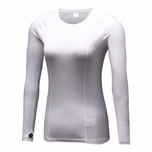 OEM <b>Custom</b> Activewear <b>Compression</b> Tops Women's Neck Long Sleeve <b>Shirts</b> Tight Fit Blank <b>Design</b> Windproof - Product Image 2