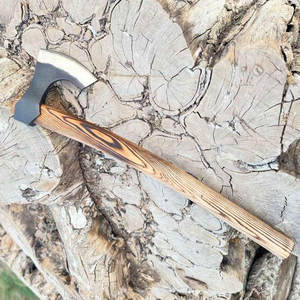 Hacha Vikinga de Estilo Nórdico, Fabricada Artesanalmente, con Mango de Madera, Estilo Tradicional, Herramienta para Acampar, para Partir Leña, Uso Agrícola - Product Image 4