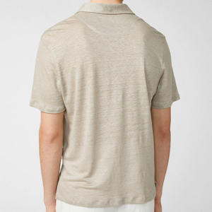 Professional Solid Color <b>Half</b> Sleeve <b>Shirts</b> for Men Comfortable Breathable Knitted Casual Style Four Seasons 240g 100% Bamboo - Product Image 6