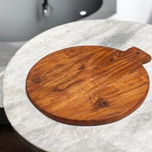 Planche à découper classique en bois, plateau de service en bambou et bois de manguier, pour légumes et fruits, rectangulaire, ustensile de cuisine en stock - Product Image 3