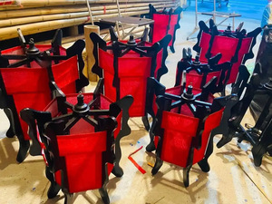 Round Silk <b>Lantern</b> Traditional Vietnamese Handmade Hanging Decoration for Festival Wedding Hotel Home OEM Wholesale Vietnam - Product Image 4