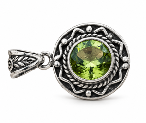 Collar con colgante de peridoto natural en plata alemana, cadena de serpiente de lujo, engaste de bisel, regalo para fiesta, diseño personalizado para mujer, venta al por mayor, ¡oferta caliente! - Product Image 3