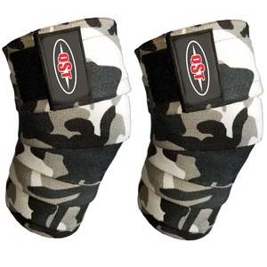 High Quality Soft Cotton Gym Fitness Workout Gear Elastic Bandage Protective <b>Knee</b> <b>Wraps</b> for Weight Lifting Elbow <b>Knee</b> <b>Wraps</b> - Product Image 4