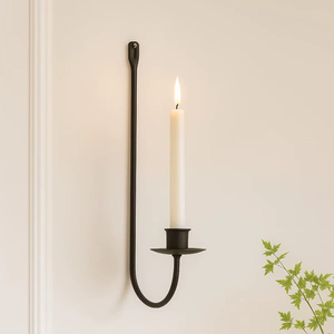 Elegant Iron Wall Candle Sconce Holder For Decorative Home Interior And Special Occasion Decoration - Product Image 1