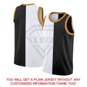 Black White-Brown Split Fashion Tops Basketball Jersey Cheap wholesale team jersey basketball clothing digital Cheap Price OEM - Product Image 5
