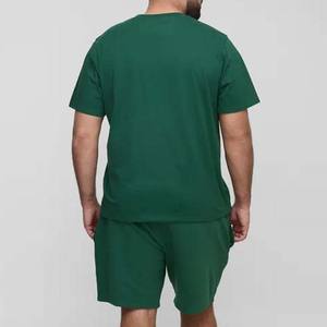Nouvel ensemble décontracté d'été 2026 pour homme : T-shirt respirant et short uni avec logo personnalisé - Product Image 2