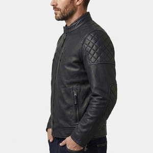 Classic Leather Winter <b>Jacket</b> For <b>Men</b> Soft Genuine Leather <b>Warm</b> Insulated <b>Jacket</b> Perfect For Casual Outdoor Winter Fashion - Product Image 6