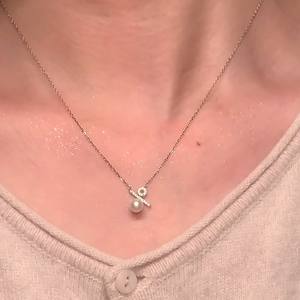 6.5-7mm Round Flawless Aurora Natural Freshwater Pearl <b>Pendant</b> S925 Silver Percentage Elegant <b>Light</b> <b>Bulb</b> Charm - Product Image 2