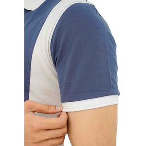 <b>Men</b> Blue <b>White</b> Color Block Polo Shirt Shorts Summer Set Casual Short Sleeve Button Up Collar Breathable Cotton Lightweight 2026 - Product Image 5