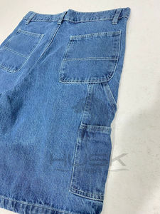 Shorts de travail en jean ample pour homme, style carpentier, tendance streetwear d'été - Product Image 5