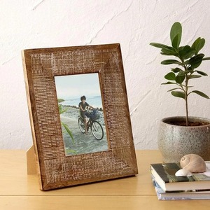 Wooden Photo <b>Frame</b> Rectangular Tabletop Classic Durable Horizontal Decor - Product Image 1