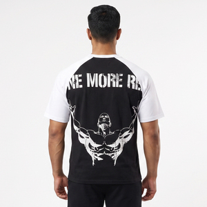 Camiseta Raglán Negra y Blanca para Hombre, con Logotipo Personalizado, Estilo Béisbol, Manga en Contraste, Ropa Deportiva Informal, Top de Moda - Product Image 2