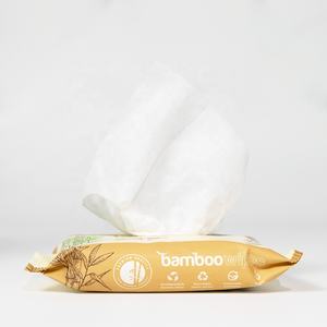 Ventes d'usine au Vietnam 80 feuilles de bambou biologique Lingettes humides écologiques non tissées et non parfumées Certifiées ISO 9001 Sans danger pour les personnes sensibles - Product Image 5