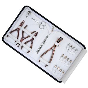 Salon Grade Stainless Steel Hair Extension Tools Kit I-Tip Silicone Beads Plier Tape-In Pressing Plier Hook Loop Mini Scissor - Product Image 1