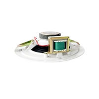 Haut-parleur de plafond ultra-mince 5 ''PA System 100V pour usage commercial Faible puissance dans le haut-parleur de plafond Conception ultra-mince