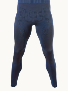 Ensemble de compression sportif respirant pour homme, manches longues, col rond, sous-vêtements longs, bleu uni, poids moyen, Spandex/Nylon, écologique, séchage rapide - Product Image 6