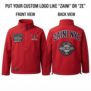 เสื้อแจ็คเก็ตซอฟต์เชลล์ ZAINI สำหรับผู้ชาย น้ำหนัก 220 กรัม GSM ผ้าพรีเมียมยืดหยุ่นได้ ดีไซน์สีน้ำเงินรอยัลแบบแผง ซิปเต็มตัว เหมาะสำหรับกิจกรรมกลางแจ้ง อุ่นสบาย มีฮู้ด กันลม - Product Image 1