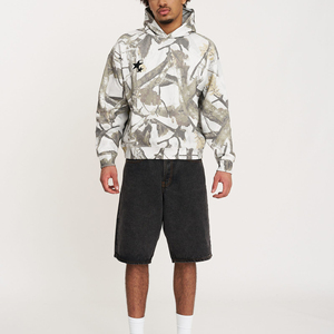 Sweat à capuche pour homme, motif camouflage arboral, logo brodé, style streetwear, très vendu, 350 GSM, coton/polyester, imprimé au dos, pull à capuche pour homme - Product Image 6