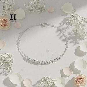Delicate Marquise Cut Diamond <b>Bracelet</b> – Elegant Slim Chain Tennis <b>Bracelet</b> for Women - Product Image 5