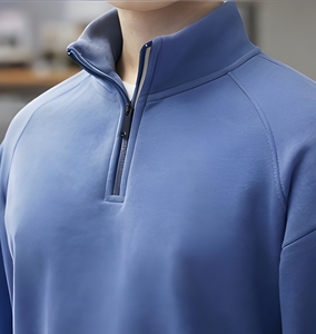 เสื้อสเวตเชิ้ตผ้าฝ้ายฟลีซหนานุ่มแบบซิปครึ่งตัว 350 GSM สำหรับฤดูหนาว ให้ความอบอุ่น สวมใส่สบาย เหมาะสำหรับกีฬา ผลิตจากโรงงาน - Product Image 2