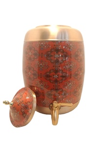 Premium Printed 08 Liter Pure Copper Water Dispenser /Matka Leak-Proof Tap Classic Design for Home Office Use Ayurvedic Health - Product Image 4