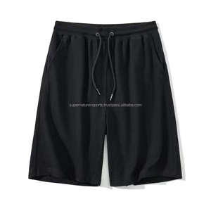 2024 hommes haute rue été sport pantalon mince Simple décontracté Hipster Shorts de plage haute qualité coton jambe droite-Direct - Product Image 1