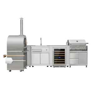 <span class=keywords><strong>เตา</strong></span>บาร์บีคิวสแตนเลสกลางแจ้งขนาด 58 ลิตร แบบปรับแต่งได้ พร้อมครัวสวนหรูหราและตู้กันน้ำสำหรับรับประทานอาหารและใช้งานในห้างสรรพสินค้า - Product Image 2