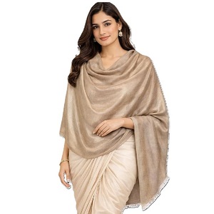 Elegante chal reversible Zari para mujer, suave, de dos tonos, diseño exclusivo, estilo étnico, bufanda de moda para festivales. - Product Image 1