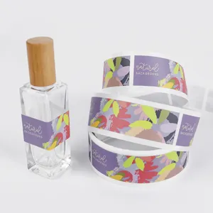 Etiqueta Adhesiva Cosmética de Vinilo Impermeable Impresa Personalizada - Etiqueta Transparente para Botellas de Perfume con Lámina Dorada e Impresión UV - Product Image 6